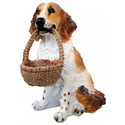 Фигурка Собака с корзиной