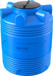 Емкость пластиковая цилиндрическая вертикальная, 300 л, синий [V 300]