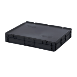 Евроконтейнер ESD с крышкой на шарнире 135x600x800 [9677]