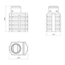 Дренажный колодец 1500л