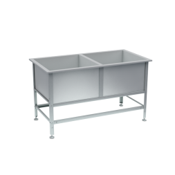 Ванна моечная 2 раковины 870x1550x800 [16778]