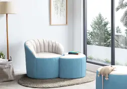 Бескаркасное кресло Шелл Ламбре велюр