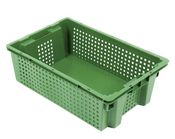 Пластиковый ящик овощной 600х400х200 перфорированные стенки