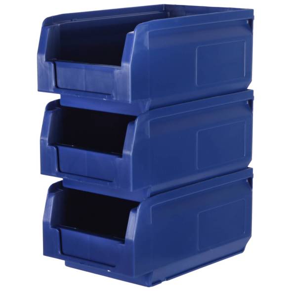 Складской лоток для метизов, мелочей и деталей Logic Store®, 165х100х75 мм, синий [12.401]