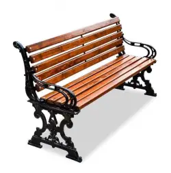 Скамейка чугунная «Ампир» 3,0 м (3 опоры)