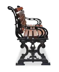 Скамейка чугунная «Ампир» 3,0 м (3 опоры)