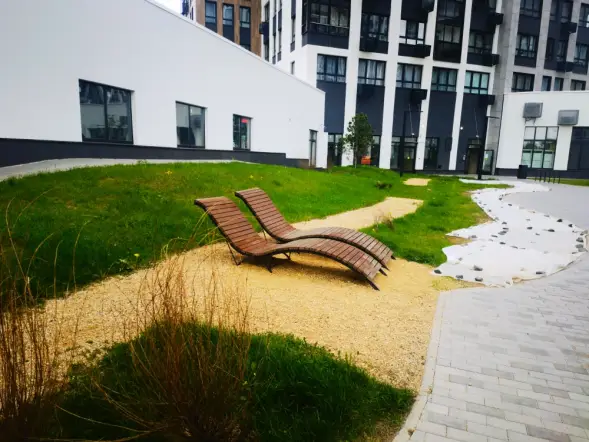 Парковый лежак 3