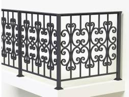 Металлическое балконное ограждение БО-22, 1 пог. м.