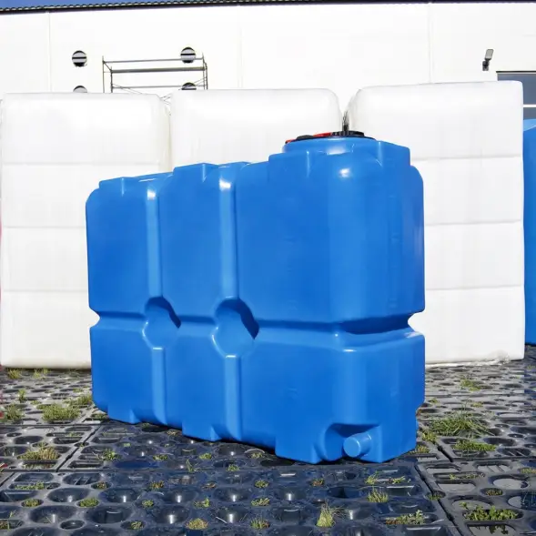 Емкость ST 2000л с патрубками 100мм под плотность до 1.2 г/см3 синяя