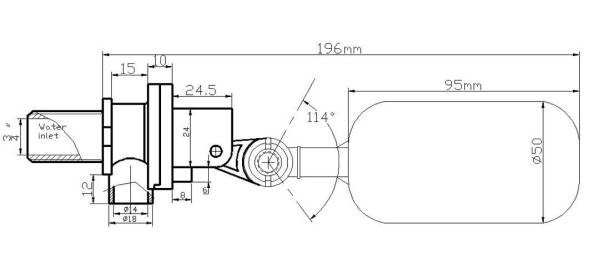Поплавковый клапан 3/4"