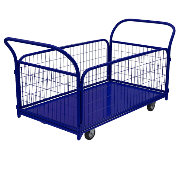 Тележка платформенная с сетчатыми бортами ТС 7 1400x800x700 [16280]