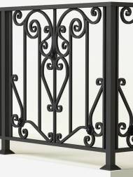 Металлическое балконное ограждение БО-23, 1 пог. м.