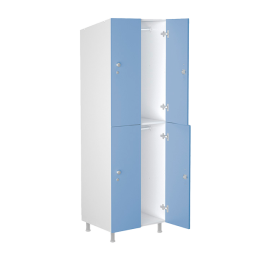 Шкаф для раздевалок WL 22-60 голубой/белый [13080]