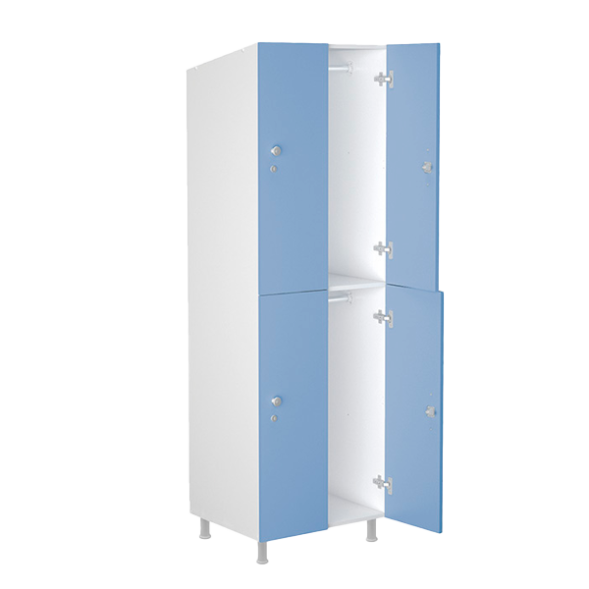 Шкаф для раздевалок WL 22-60 голубой/белый [13080]
