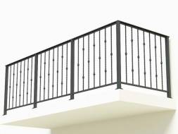 Металлическое балконное ограждение БО-24, 1 пог. м.