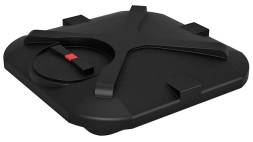 Бак пластиковый для летнего душа с лейкой, 110 л, черный [БД110/17]