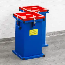 Контейнер герметичный специализированный вертикальный для битых ламп и термометров ГСК 600, 600х300х300 мм