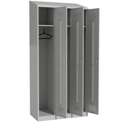 Шкаф для раздевания металлический с перфорированными дверьми [13082]