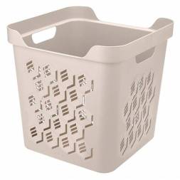 Корзинка универсальная Deluxe, 286x286x286 мм, 18 л, светло-бежевый
