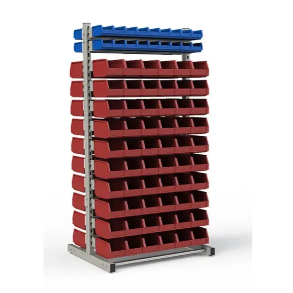 Стеллаж двусторонний №95, 1835х950х760 мм