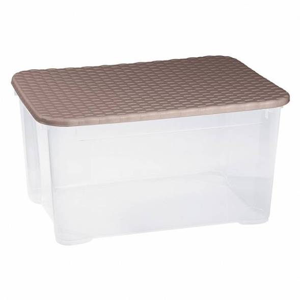 Ящик универсальный с крышкой «Ротанг» 555x390x290 мм