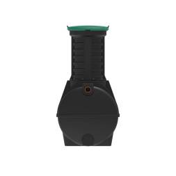 Автономная канализация Rostok Ground 6 с горловиной 1000 мм и самотечным отведением, 2800л, черный [5042.2800.899.001]