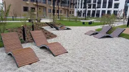 Парковый лежак 7