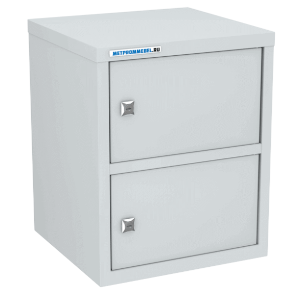 Индивидуальный шкаф кассира на 2 отделения вертикальный [9284]