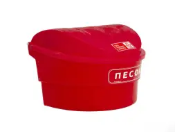 Ящик для песка BOXSAND 0,15 куб.м. с совковой лопатой, красный