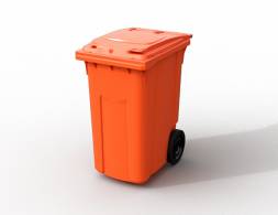 Мусорный контейнер 360л. на 2 колесах 200 мм