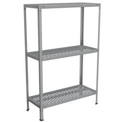 Стеллаж перфорированный из нержавеющей стали 1500x1000x400 [13984]