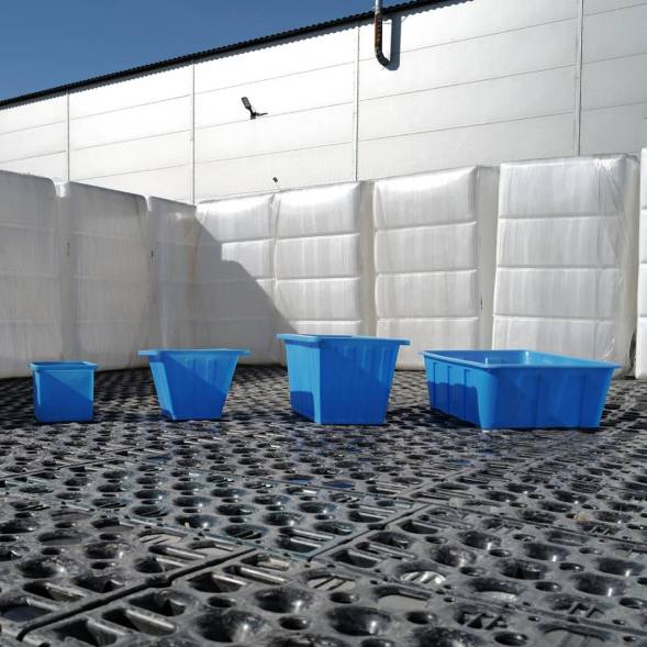 Ванна пластиковая пищевая с крышкой К, 200 л, HDPE, черный [121207.0200.899.000]