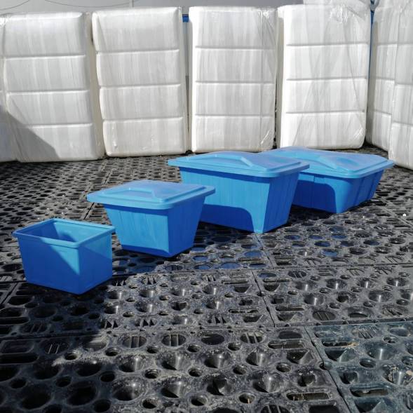 Ванна пластиковая пищевая с крышкой К, 200 л, HDPE, черный [121207.0200.899.000]