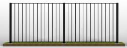 Забор металлический сварной секционный СЗ-1, 1 м²