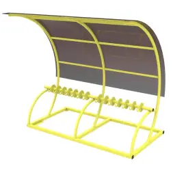 Парковка для самокатов с навесом «Лютик»