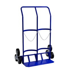 Тележка с лестничными колёсами для перевозки газовых баллонов [10486]