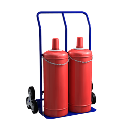 Тележка с лестничными колёсами для перевозки газовых баллонов [10486]