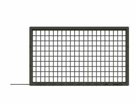 Ящик пластиковый хлебный усиленный 3-х бортный, 740х440х65 мм, зеленый [12.434]