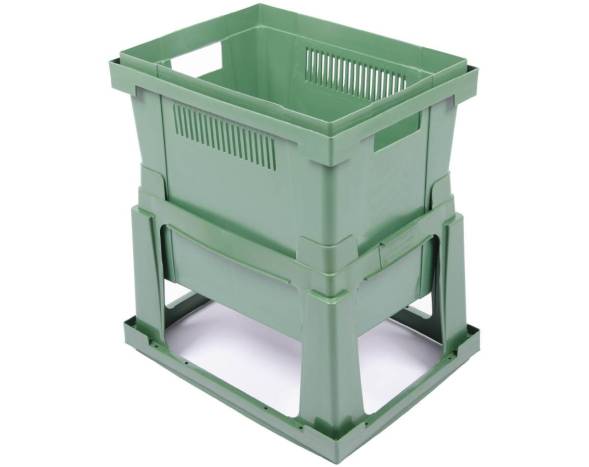 Ящик пластиковый сплошной для тюльпанов, 400х300х250 мм [400300250-00]