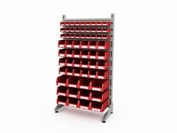 Стеллаж для пластиковых лотков ДВК SORTEX односторонний 1800x1000x450.05