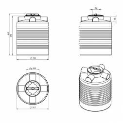 Емкость ЭВЛ 300 л