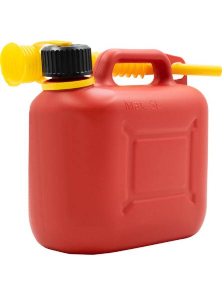 Канистра пластиковая для ГСМ, 5 л, красный [5193]