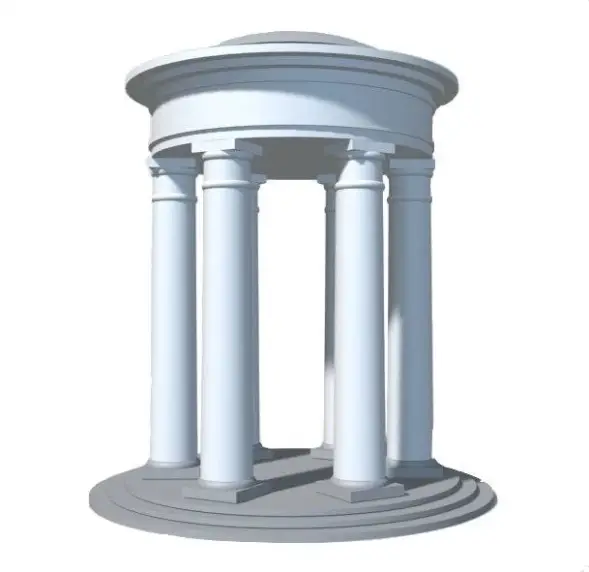 Ротонда тип 3, 6 колонн, диаметр 2540 мм Балюстрада