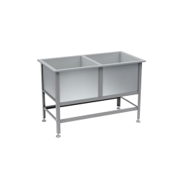 Ванна моечная двухсекционная 870x1350x700 [16791]