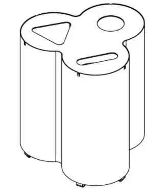 Урна уличная «Трио»