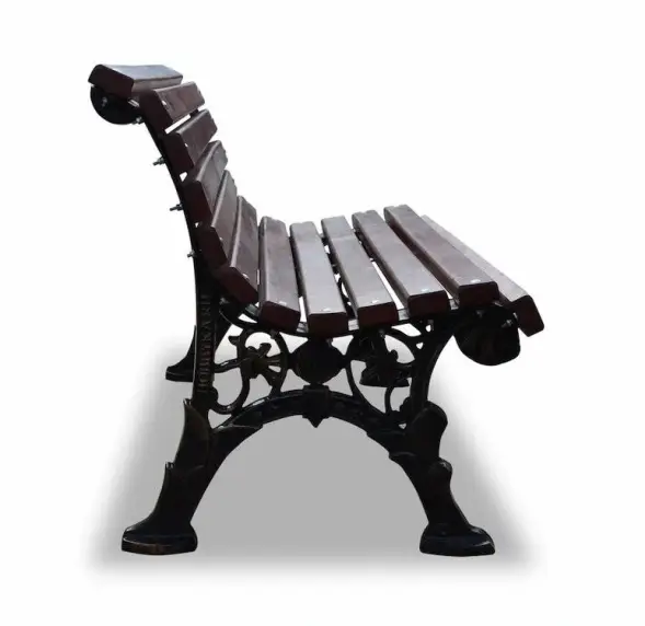 Скамейка чугунная «Ажурная» без подлокотников 0,6 м (кресло)