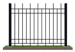 Забор металлический сварной секционный СЗ-8, 1 м²
