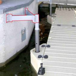 Крепление к пирсу