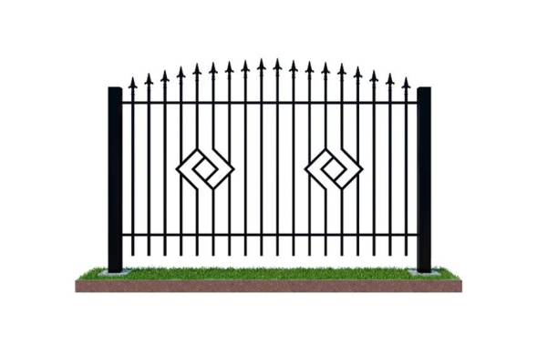 Забор металлический сварной секционный СЗ-10, 1 м²