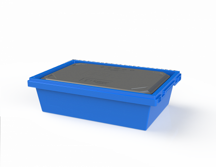 Вкладываемый многооборотный контейнер в с термовкладышем (600х400х175)